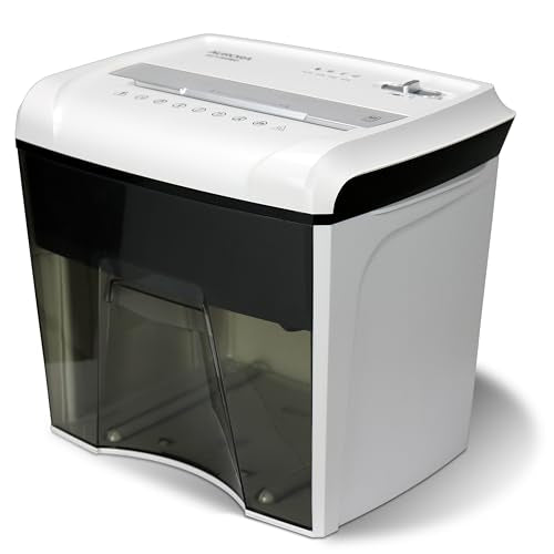 Aurora Desktop Style High-Security Anti-Jam 12-Sheet Micro-Cut Paper and CD/Credit Card/Junk Mail Shredder with 1.8 Gallon Pullout Basket/Security Level P-4