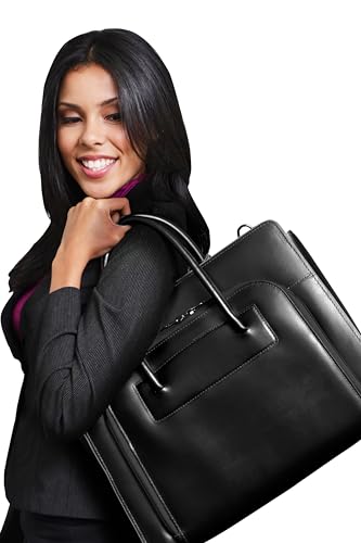 McKlein LAKE FOREST, 15" Leather Business Women Laptop/Tablet Briefcase Bag/Leather Case, Computer Travel Case, Laptop Professional Shoulder Bag