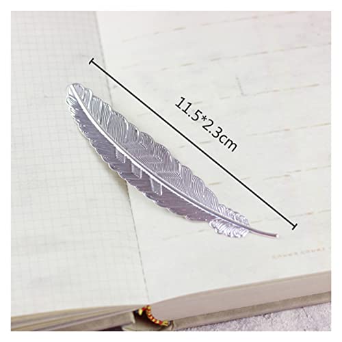 Bookmark Metal Bookmark with Chain Feather Bookmark Chinese Style Creative Gifts for Readers Classmates Friends 22 Styles Metal Bookmark (Color : 4) (11)