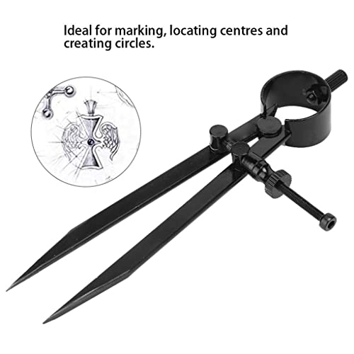 KLJUHGTR Jewelry Angle Measuring Compass Divider Adjustable Center Wheel Craft Marking Making Processing Tools Accessories 11.5cm