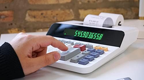 Sharp 12-Digit Thermal Printing Calculator, Off-White (ELT3301)