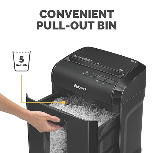Fellowes 10M7 10-Sheet Powershred Micro-Cut Deskside Paper Shredder