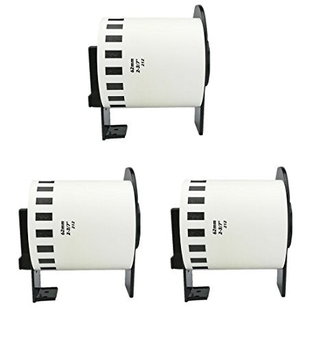 Label Orison Compatible with Brother Continuous-Form Film Labels DK2212 DK-2212 Black on White 62mm x 15.2m(2-3/7 x 50'),3Rolls Non-Detachable Cartridge