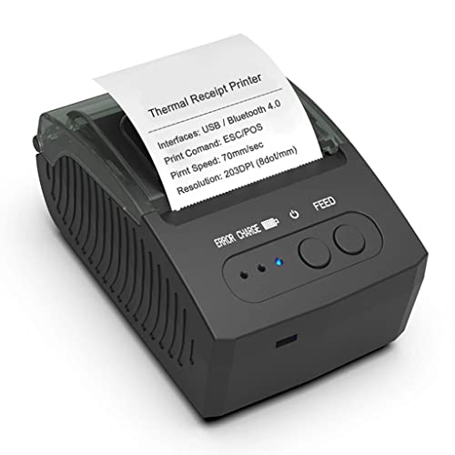 UIOLCFF Thermal Receipt Printer 58mm Portable Mini POS Compatible Android iOS Mobile Phone Windows