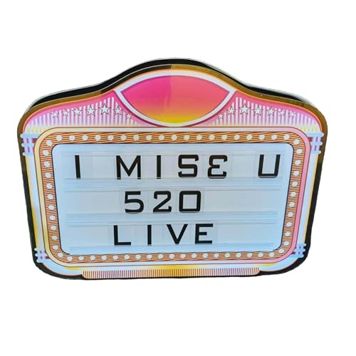 LED Letter Bottle Presenter, White Light, Customized Logo,Changeable Letters VIP Service,Bottle Service Personalized Presentation for Nightclub Party Bar