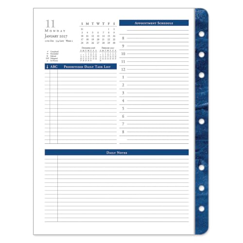 FranklinCovey - Monticello One Page Per Day Ring-Bound Planner (Monarch, Jan 2027 - Dec 2027)