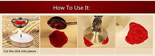 MNYR Bear Bronze Wax Seal Sealing Stamp Wedding Invitations Vintage Metal Peacock Handle Wax Sticks Candles Melting Spoon Gift Wood Box Set