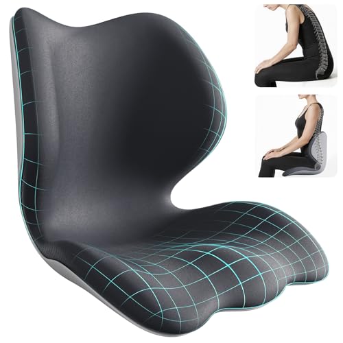 Ergonomic Back Posture Correcting Chair Support Seat Cushion for Office