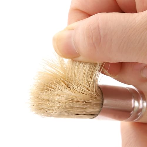 FENOKD Stencil Brush 6 Pcs Wooden Stencil Brushes for Acrylic Painting Stipple Template Brush 3 Sizes for Crafting Art Paint Crafts Project