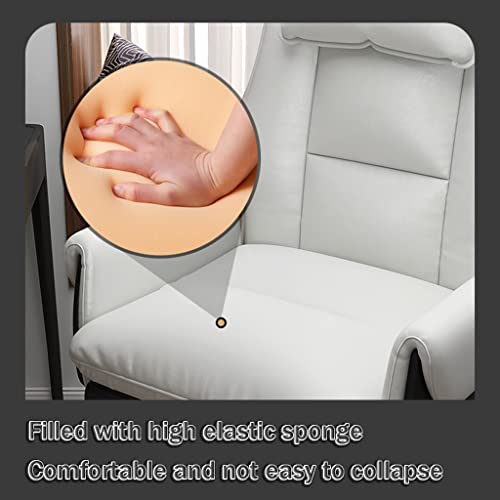 Executive Chair Comfortable Managerial Chairs Home, 360° Rotation Computer Chair, Ergonomic Office Chairs with Headrest, Bearing 150KG(Black)