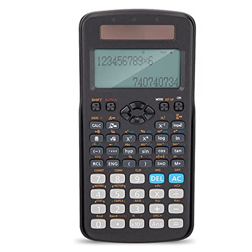QERTYHJK Scientific Calculator 417 Function Standard Engineer Calculators Middle High School Student Supplies Electronic Calcu