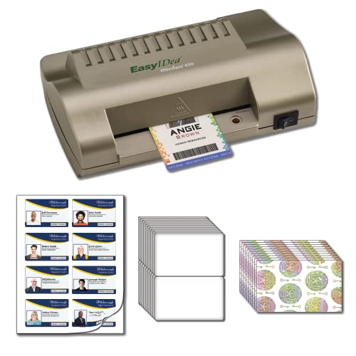 easyIDea Print @ Home 25 ID Kit for PVC Like ID Badges at Home
