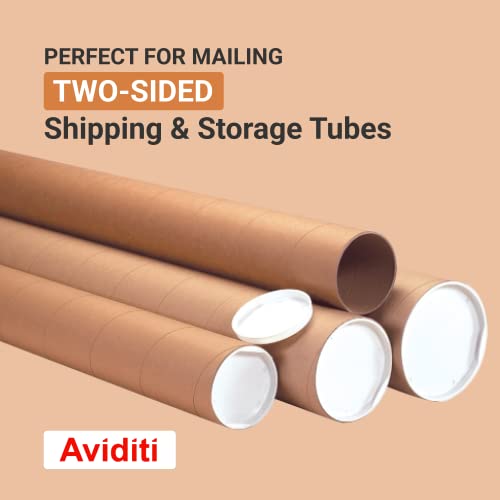 Box USA Shipping Tubes 4"L x 36"W, 12-Pack | Heavy Duty Cardboard Mailing Tube for Packing, Shipping and Mailing 436