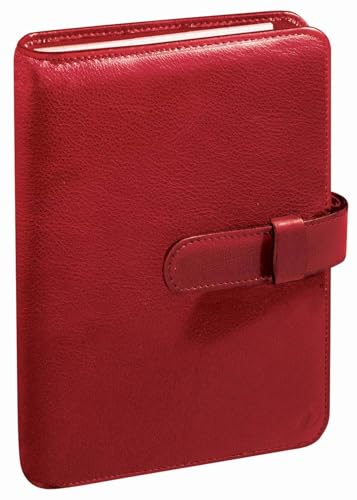 Quo Vadis - Organiser - 2024-2025 - Timer 14 Prestige - Weekly Planner - French - Montebello - Red - 16 months from September to December - 8 x 12.5 cm - Clairefontaine paper ivory