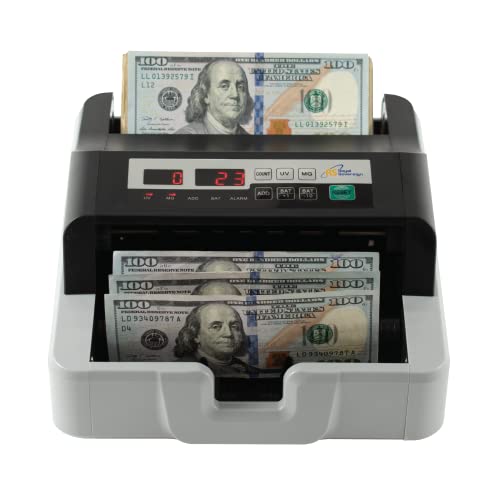 Royal Sovereign USD High Speed Bill Counter with UV/MG Counterfeit Detection, High Volume Money Counter, Add and Batch Mode (RBC-100N)
