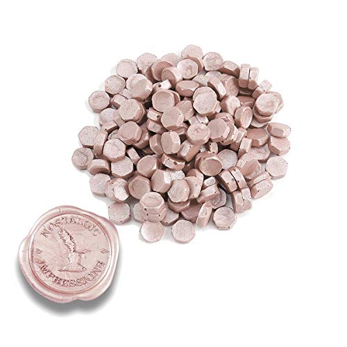 Premium Champagne Sealing Wax Beads 1 Pound Bulk Saver Pack-Over 3000 Beads for Wax Seal Stamps, Letter Sealing & Wedding Invitations