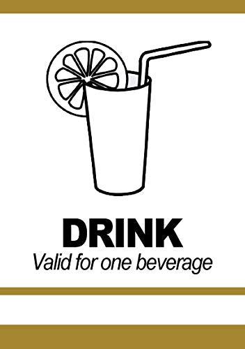 Drink Tickets - Fast & Affordable Drink Tickets by MyZone Printing (Silver, 2000)