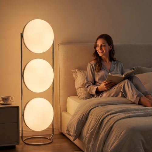 Bogey's Antidote Rotatable Creative Floor Lamp,Chrome Metal,47.2"H