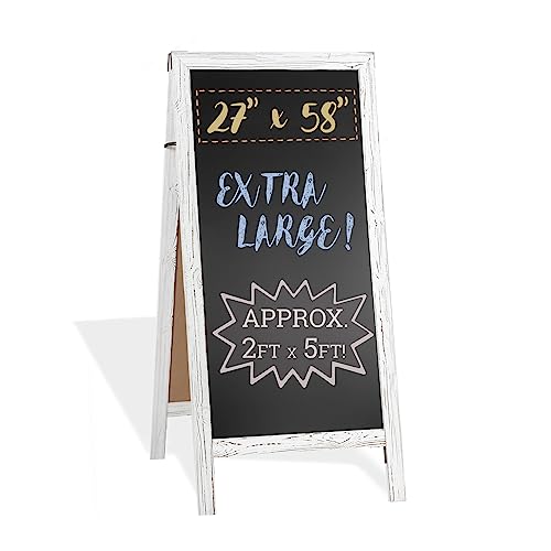 Ilyapa A Frame Chalk Board Easel Sign 27x58 in - Sandwich Signs Outdoor