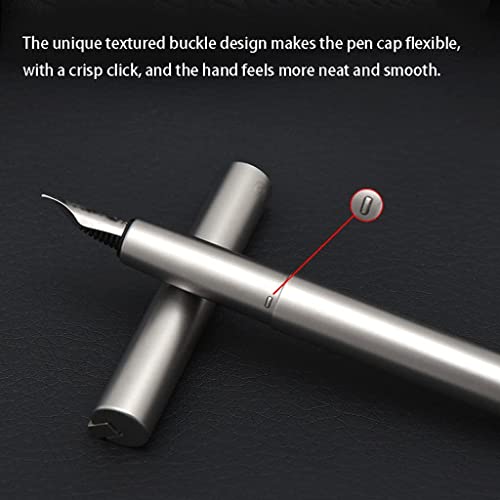 USZWBY Modern Fountain Pen with Ergonomic Handle Extra Fine Nib Large Capacity Smooth Writing Pen Calligraphy Pen for Men and Women