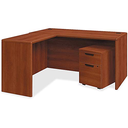HON 10700 Series Cognac Laminate Left-Pedestal Credenza