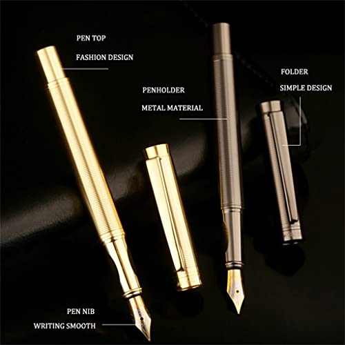 YNBJIL Stainless Steel Fountain Pen Nib Office Business Writing Art Calligraphy Pens Stationery School Supplies(E)