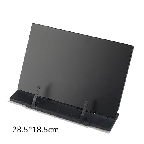 BXFIRS Black Book Stand Metal Reading Rack Plastic Holder