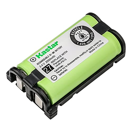 Kastar HHR-P513 Battery 50-Pack, Type 27 Replacement for HHR-P513 HHR-P513A HHR-P513A1B HRR-P513A1B KX-TG2208 KX-TG2208B KX-TG2208W KX-TG2214 KX-TG2214B KX-TG2214S KX-TG2214W KX-TG2216