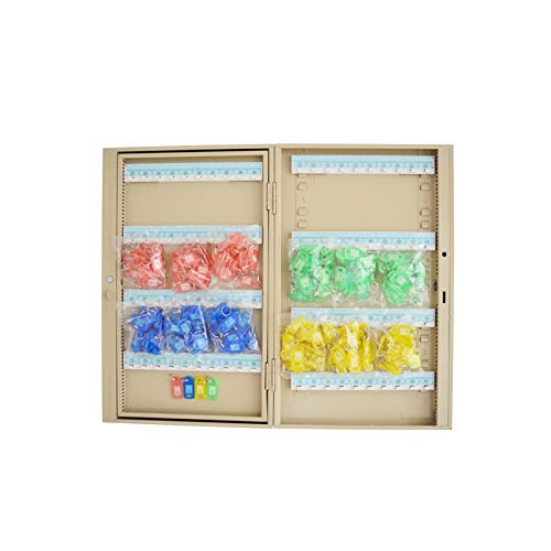 HayWHNKN Key Lock Cabinet Adjustable Key Cabinet Lock Box with Key Hang Beige 240 Position