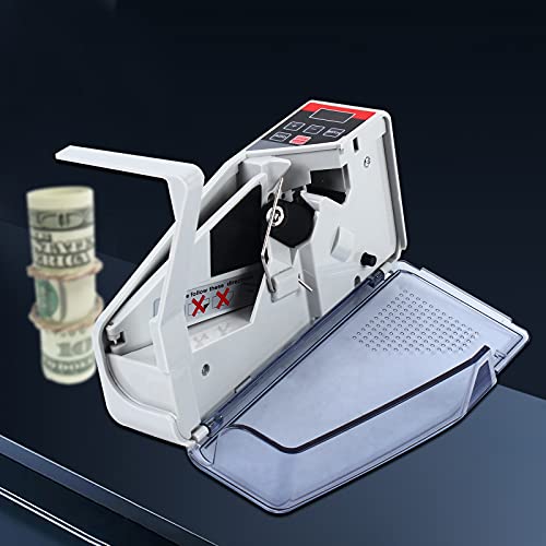 Mini Bill Counter Cash Machine, Counter Bills Counting Machine, Portable Money Counter Machine, Portable Handy Money Cash Bill Counting Machine, for Small Change Counter Machine