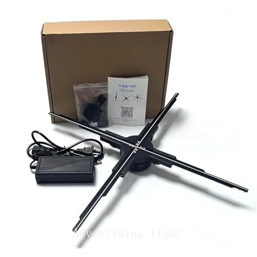 Newest 42-60cm 3D Hologram Fan Projector WiFi LED Holographic Player Support Video Shop Supermarket Advertising Display Light(G50)
