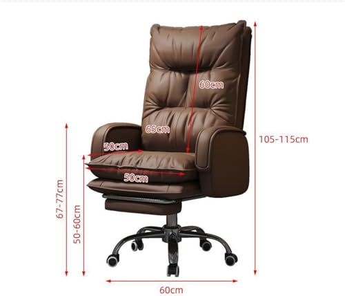 FZGGWYHL Managerial s, Home Office Desk s, Swivel Leather Computer Office Comfortable Home Ergonomic Swivel