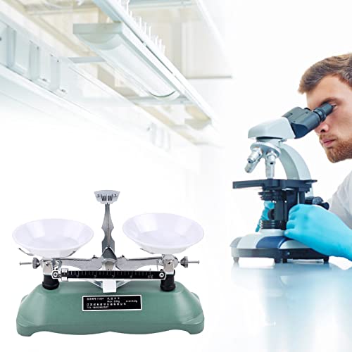100g Mechanical Tray Scale with Weights and Tweezers Scale Physics Laboratory Teaching Tool Tray Scale