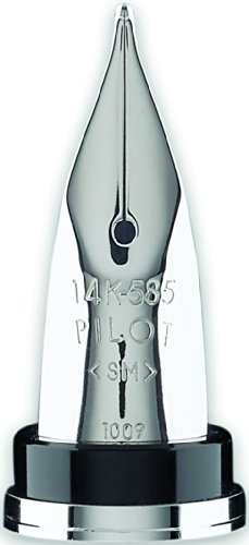 PILOT Namiki Falcon Collection Fountain Pen, Black Barrel with Rhodium Accents, Soft Medium Nib (60742)