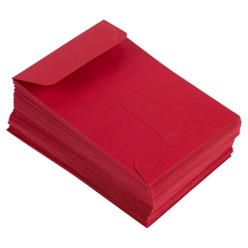 LUXPaper #4 Coin Envelopes | Peel & Press | 3'' x 4 1/2'' | Ruby Red | 80lb. Text | 500 Qty