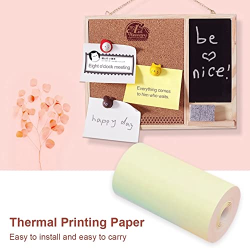 WERTGHJ 12 Roll Printable Sticker Paper Direct Thermal with Self-Adhesive 57x30mm for Paperang P1/P2 Pocket Printer