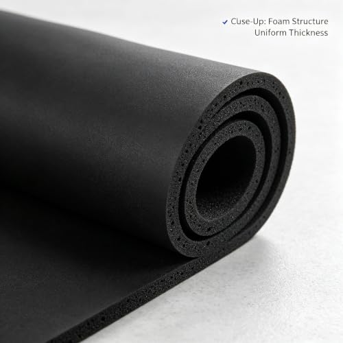 Closed Cell Foam Roll, Easy to Cut Into Foam Sheets Pads for