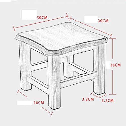 PADZEQ Solid Wood Color Stool - Fashionable Living Room Low Step, Small