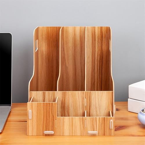 File sorter for Desk Desk File Box Book Rack Folder Storage Holder Desktop Office Home