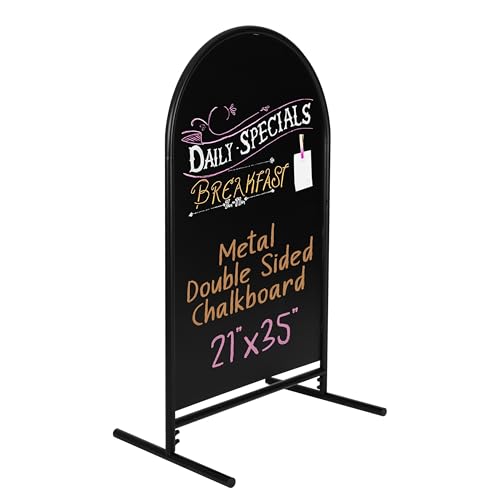 Ilyapa Double Sided Chalkboard Sign - 21x35 inch Magnetic Sidewalk Sign