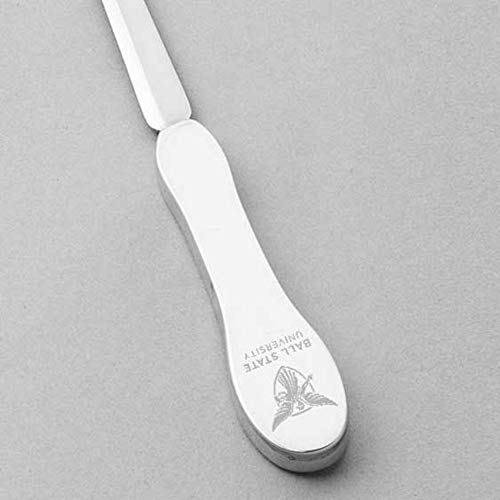 M. LA HART Ball State Pewter Letter Opener