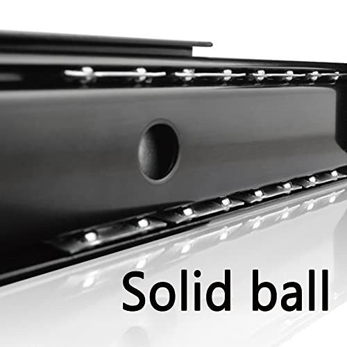FKHFTI Large Keyboard Tray Under Desk, Slide-Out Keyboard Stand,22inch Pull Out Platform Computer Drawer,Ergonomic Sliding Tray - Adjustable (Black No Beam)