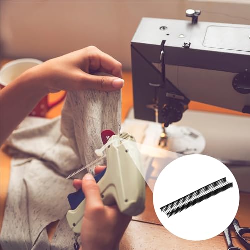 DWLANMLHYA Tagging Gun for Clothing, 5000 Pack Black Standard Plastic Barbs for Garment Labeling Office Filing and Craft Projects(100mm)
