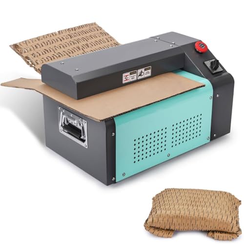 LMYYDES Cardboard Shredder Perforator Machine, Shipping Box Shredder 350mm Width 5m/Min Speed Void Fill and Packing Materials from Boxes