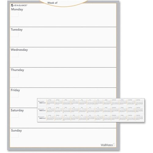 at-A-Glance AW503028 WallMates Self-Adhesive Dry Erase Weekly Planning Surface, 18 x 24