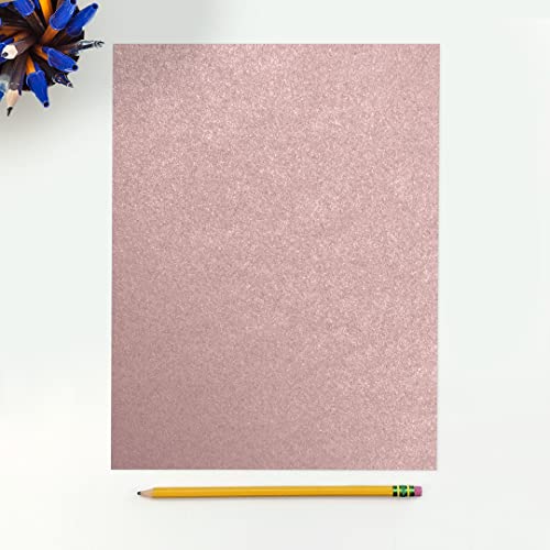 LUXPaper 8.5" x 11" Cardstock | Letter Size | Misty Rose Metallic - Sirio Pearl | 111lb. Cover | 1,000 Qty