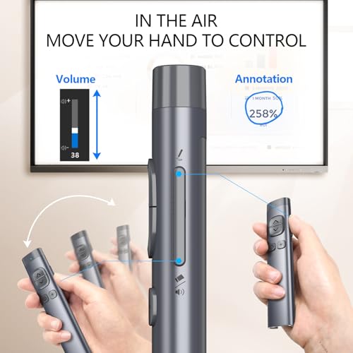 N97s Presentation Clicker for Powerpoint Presentations with Digital Pointer