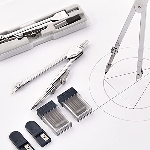 TMMLIJIPL Compass for Geometry Math Compass Professional Drawing Design Student Stationery Exam Engineering Drawing Tool Compass Set Metal Compass Drawing Tool (Size : C)