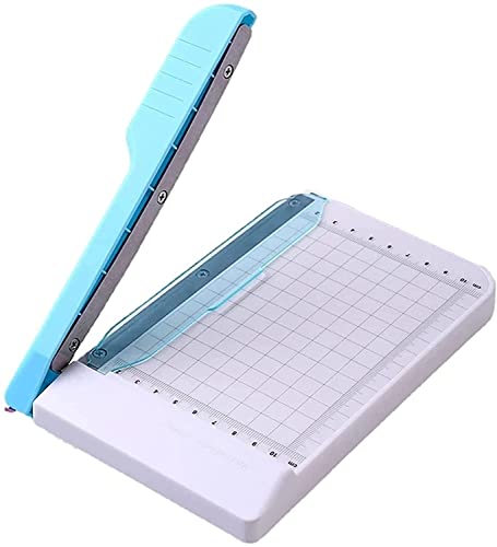 KouRy Paper Trimmer, Guillotine Paper Cutter, 10 Sheet Capacity (Blue)