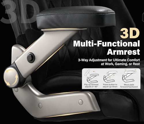 FAMIC 700lbs Big and Tall Office Chair - Heavy Duty Executive Chair